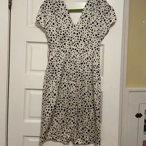 TUCKER POLKADOT DRESS